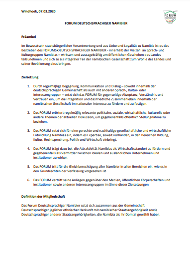 Download Zielsetzung des FORUMS | PDF | Stand: Okt 2021
