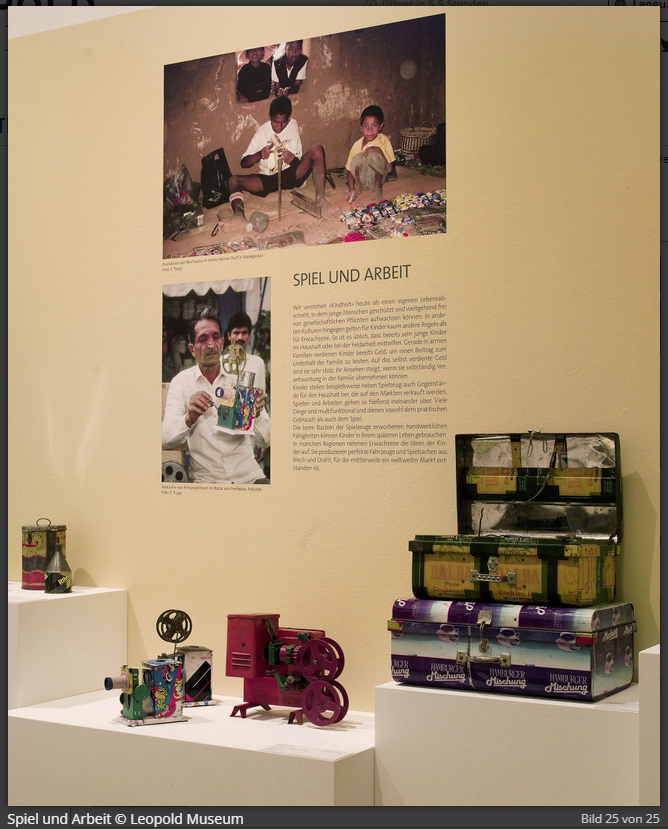 Schau „Bambus, Blech und Kalebassen. Das andere Spielzeug“ des Leopold Museums in Wien präsentiert mehr als 
