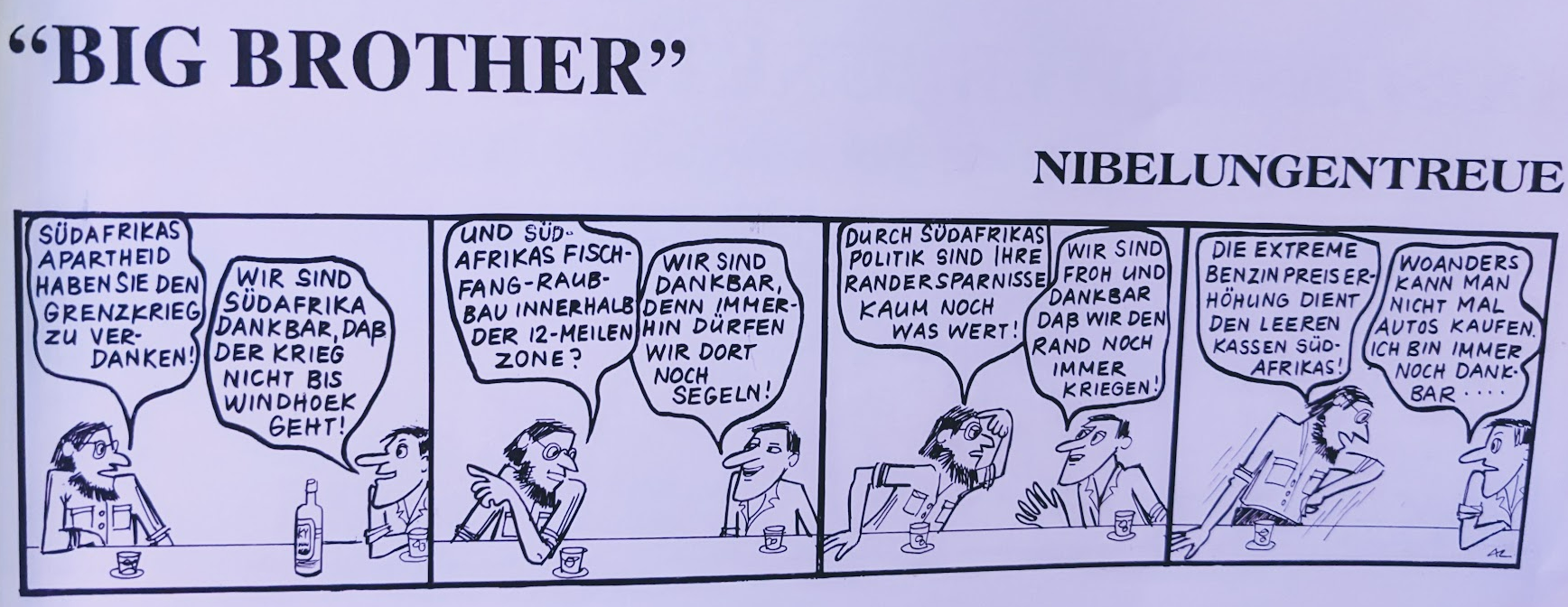 Preview Adelheid Lilienthals politische Cartoons der Serie "Hart wie Kameldornholz"